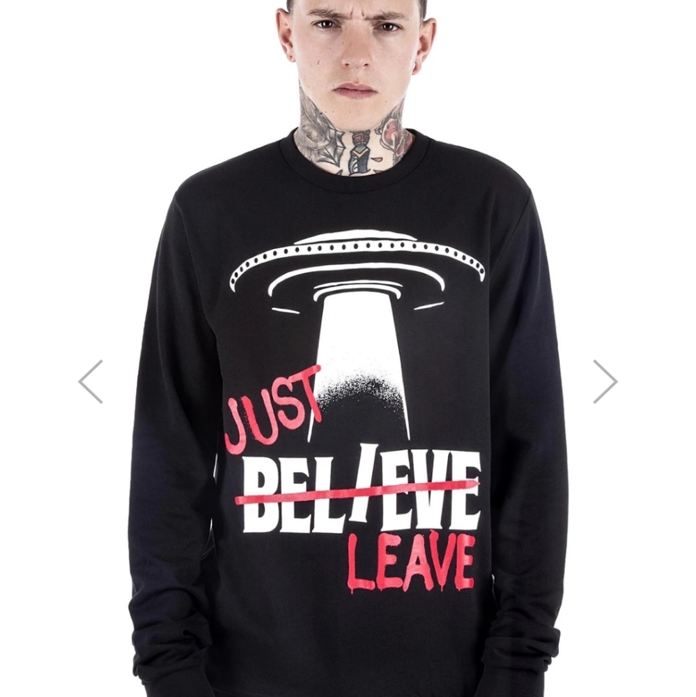 Killstar Be-Leave Crewneck Sweatshirt Crewneck Uni